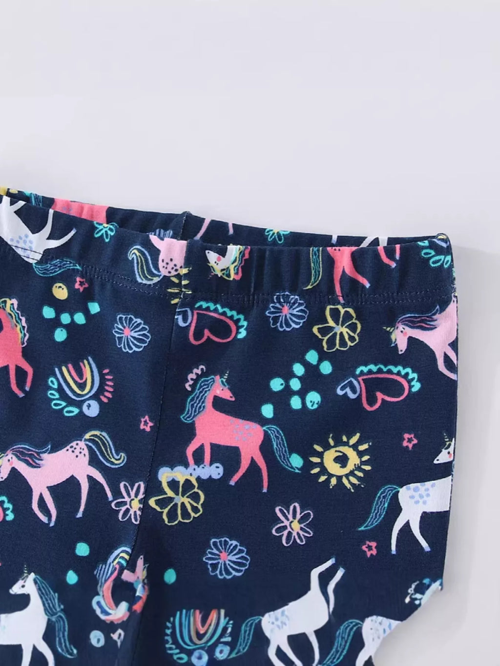 Children's Unicorn Print Flare Leggings - Lilixa.store