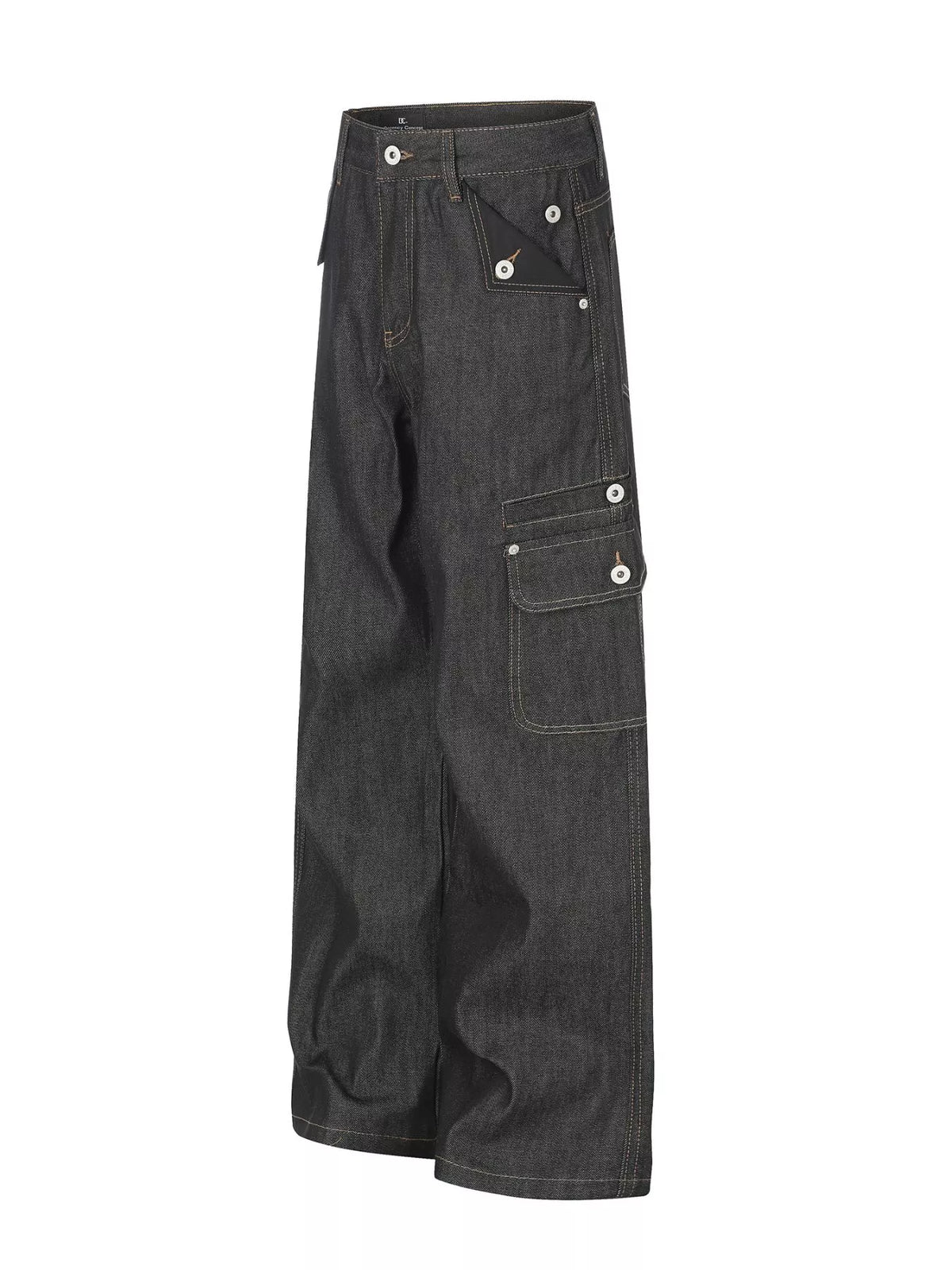 Men's High-Waisted Wide-Leg Jeans - Lilixa.store