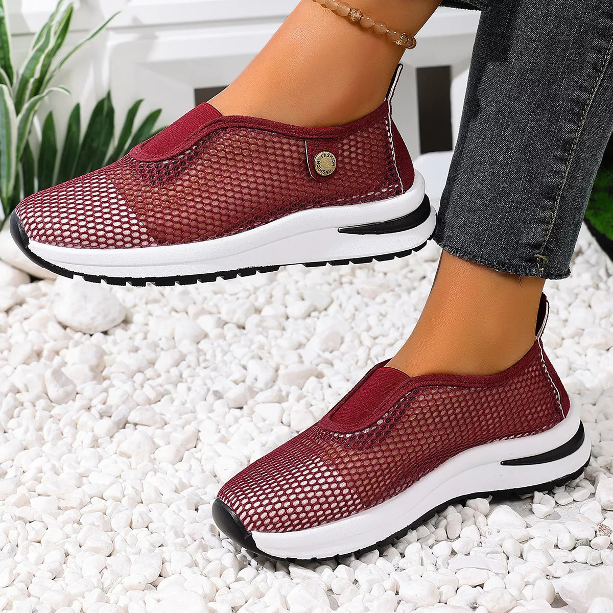 Breathable Mesh Slip-Ons - Lilixa.store