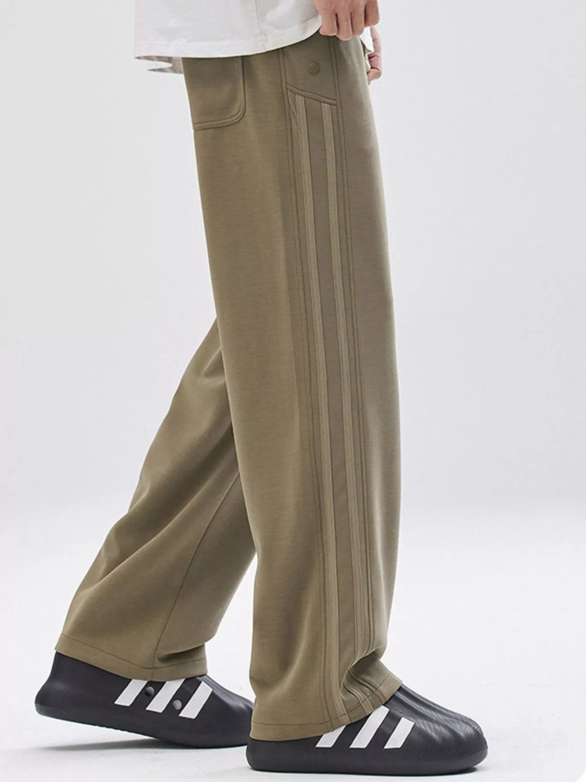 Men's Full Size Drawstring Wide Leg Casual Pants Plus Size, view 6