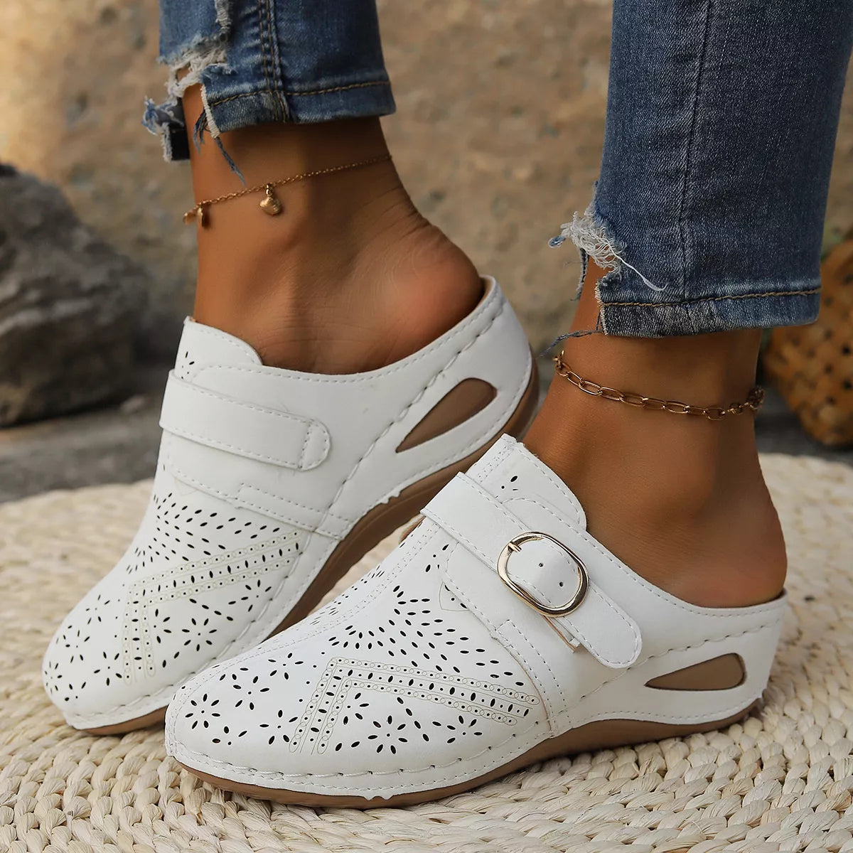 Casual Buckle Slip-Ons, view 8
