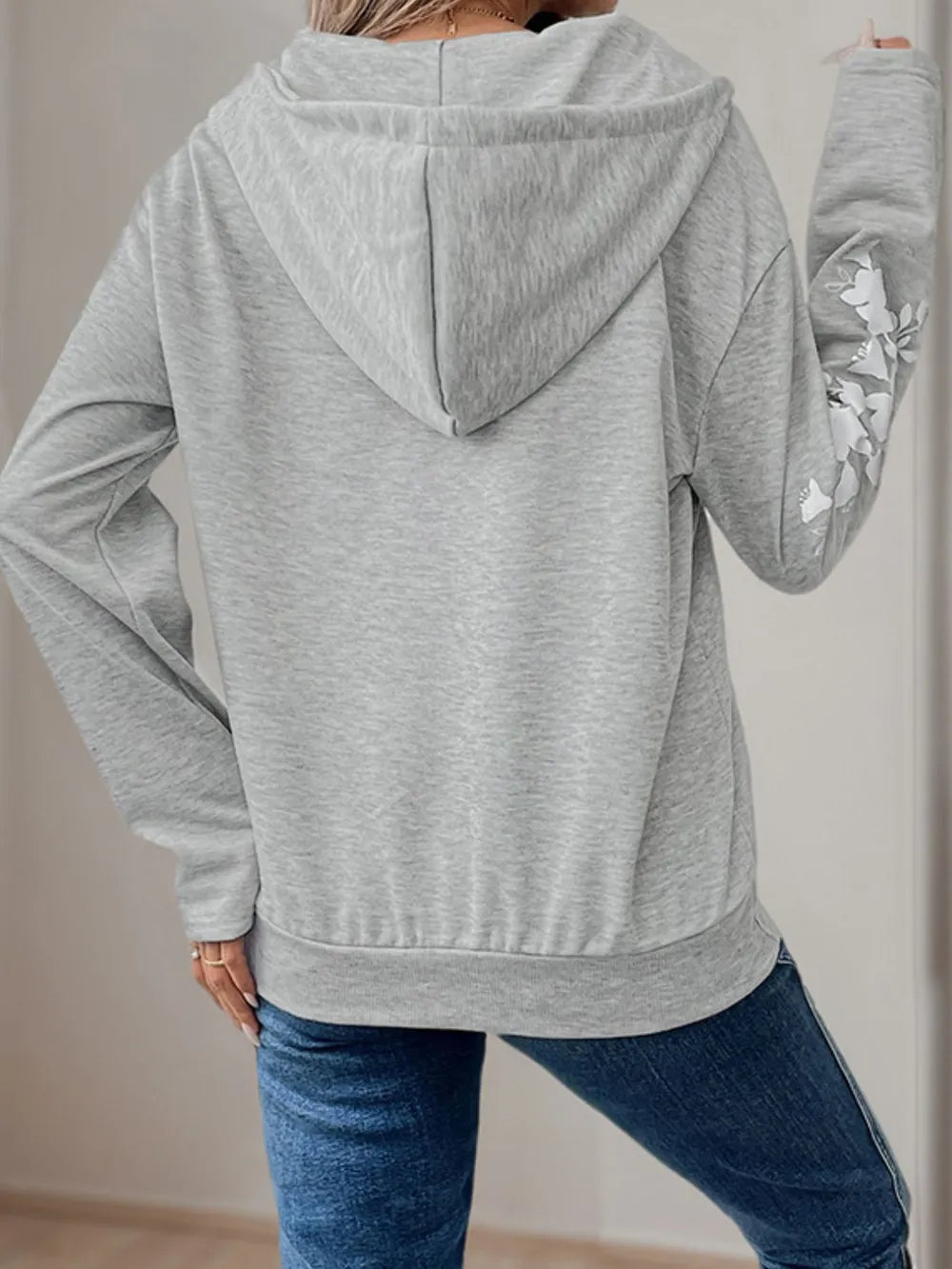 Perfee Half Zip Long Sleeve Hoodie - Lilixa.store