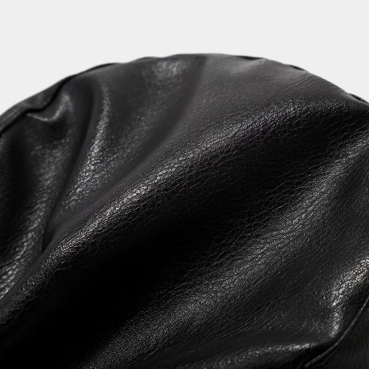 Studded Embellished Faux Leather Hat, view 6