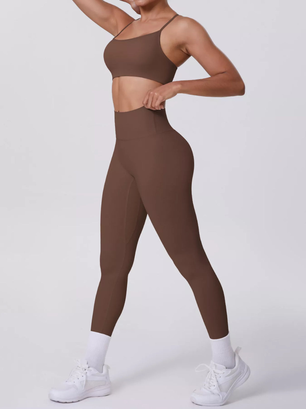 Criss-Cross Back Cami and Leggings Active Set - Lilixa.store
