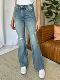 Judy Blue Full Size Medium Rise Tummy Control Destroy Flare - Lilixa.store