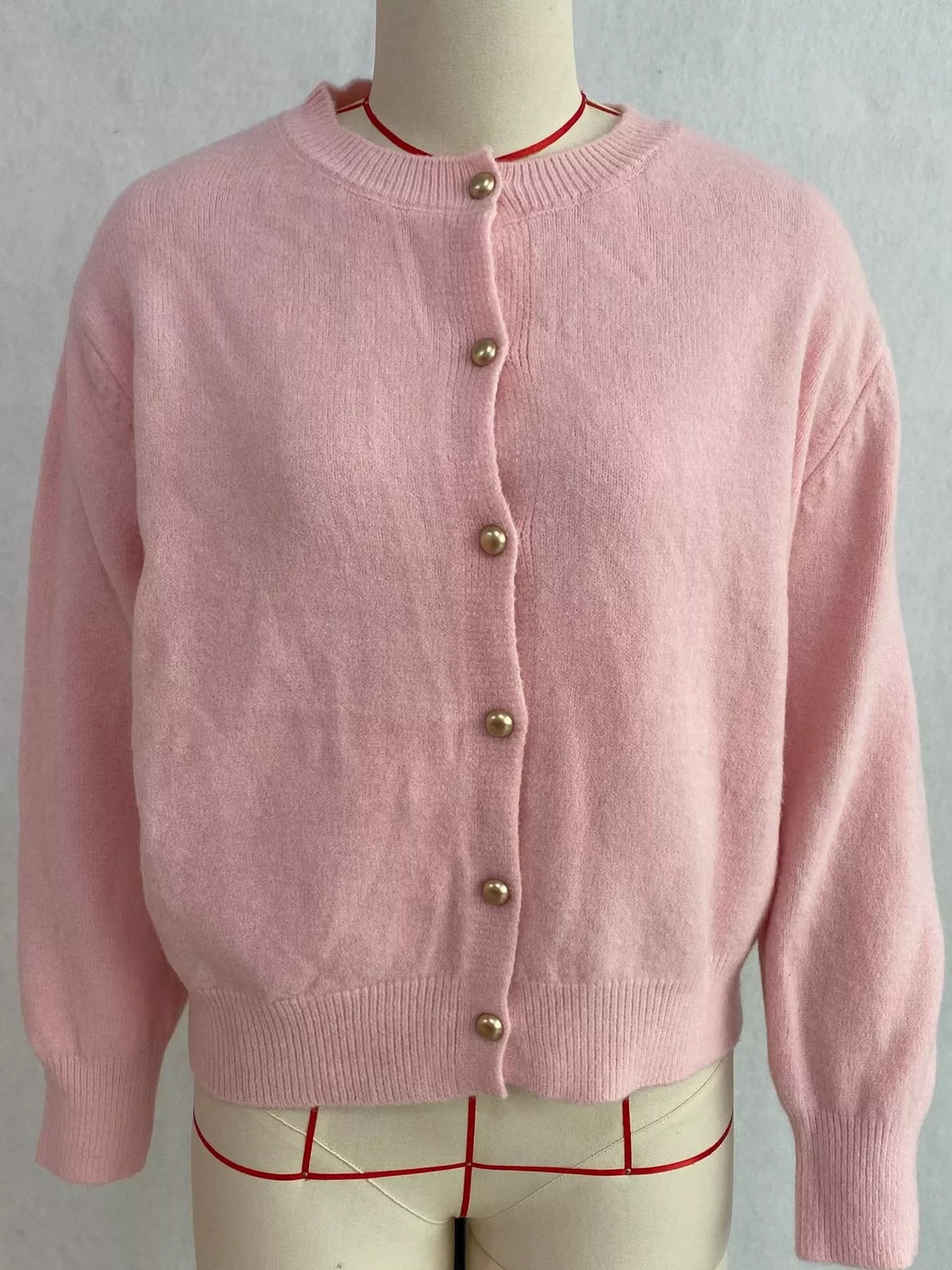 Classic Button-Down Knit Cardigan, view 10