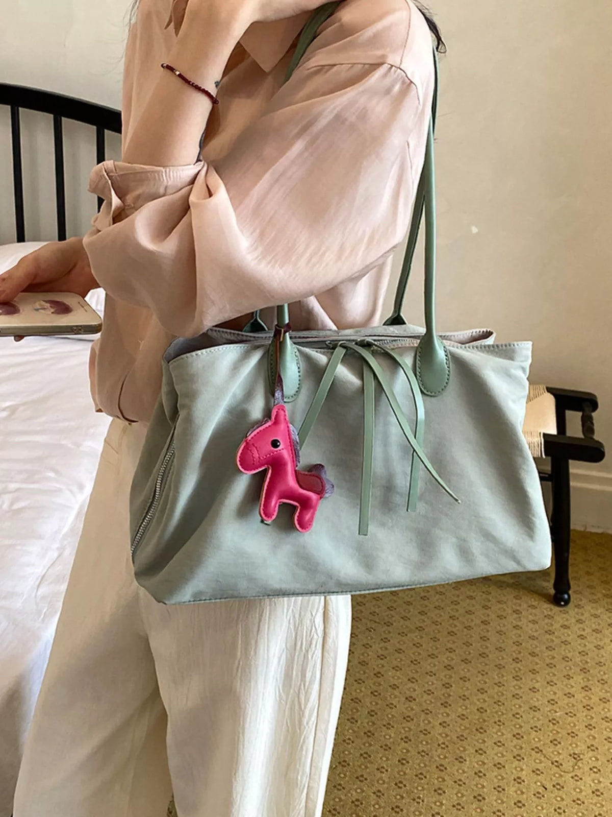 Lightweight Canvas Shoulder Bag - Lilixa.store