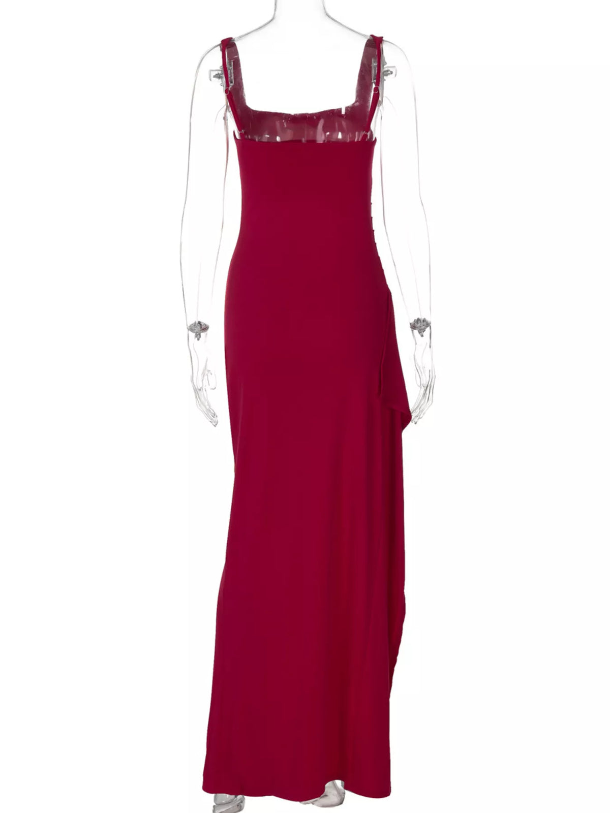 Slit Square Neck Maxi Dress, view 11