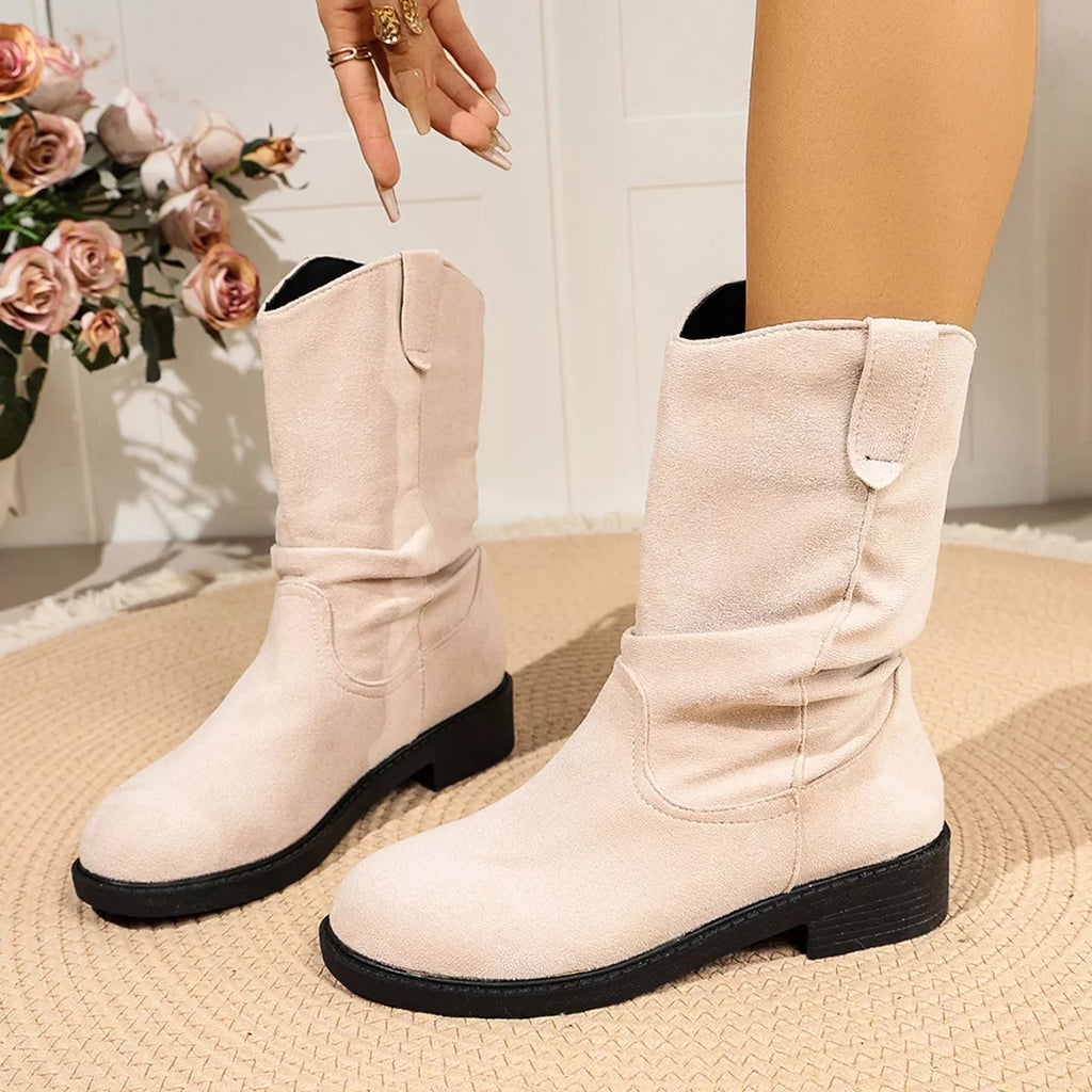 Round Toe Slouchy Boots, view 4