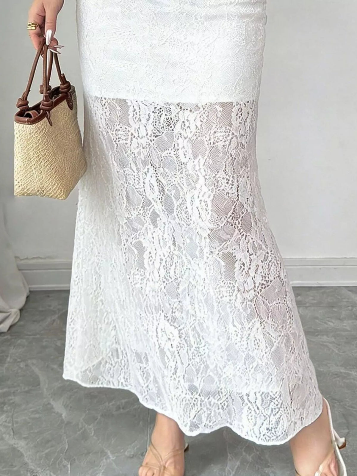 Lace Mermaid Maxi Skirt - Lilixa.store