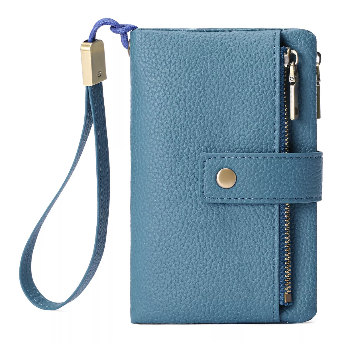 Solid Color Leather Wallet