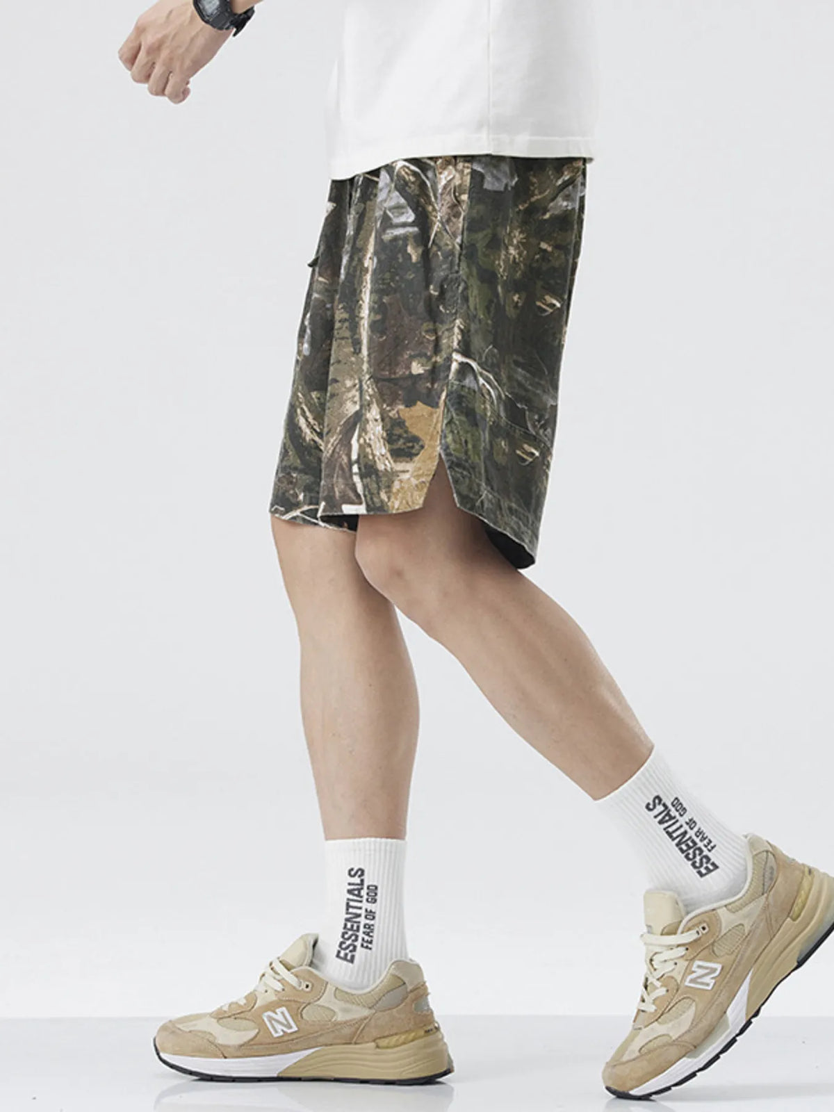 Men's Plus Size Loose Fit Shorts, view 2