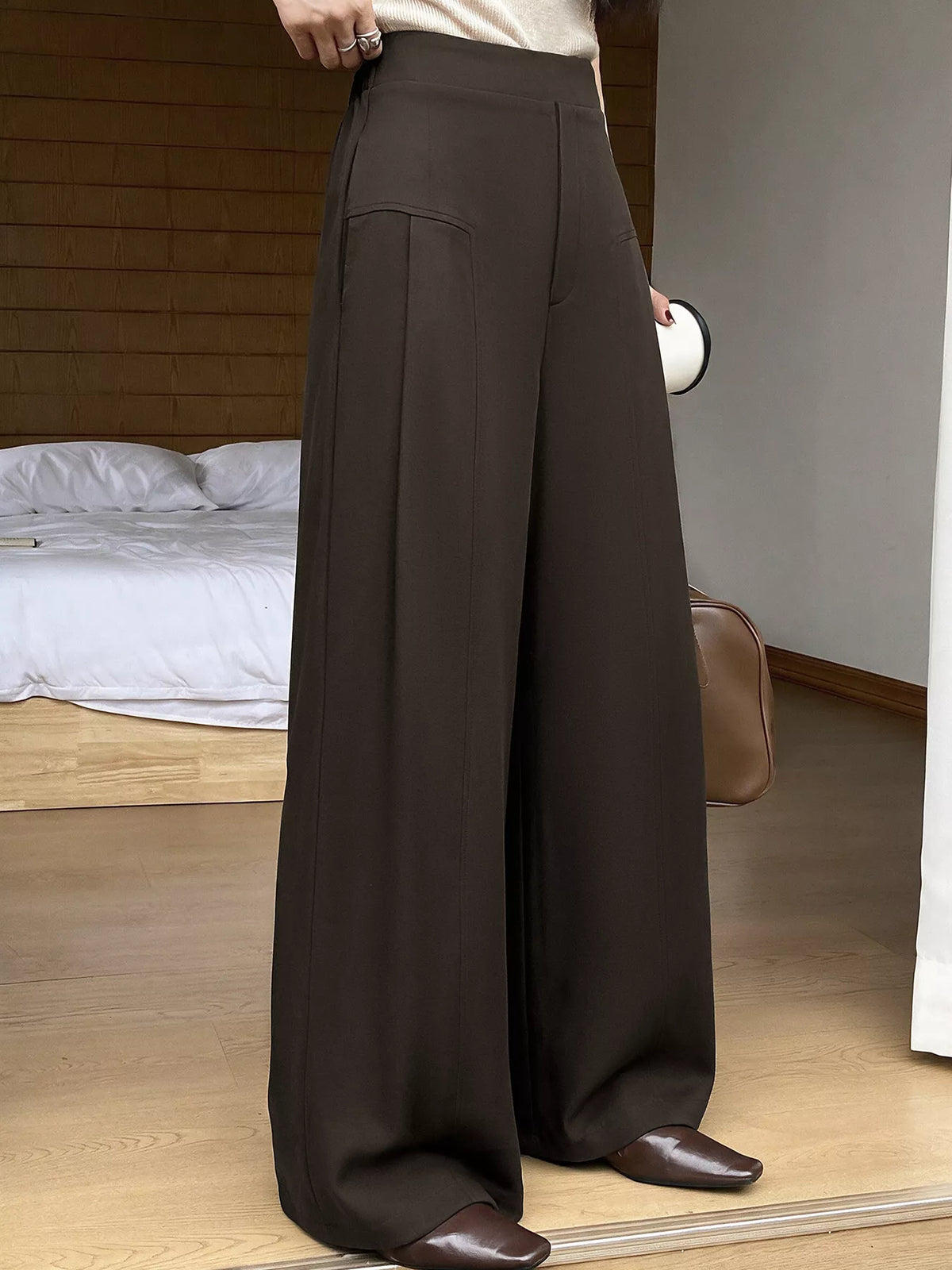 High-Waisted Wide-Leg Pants
