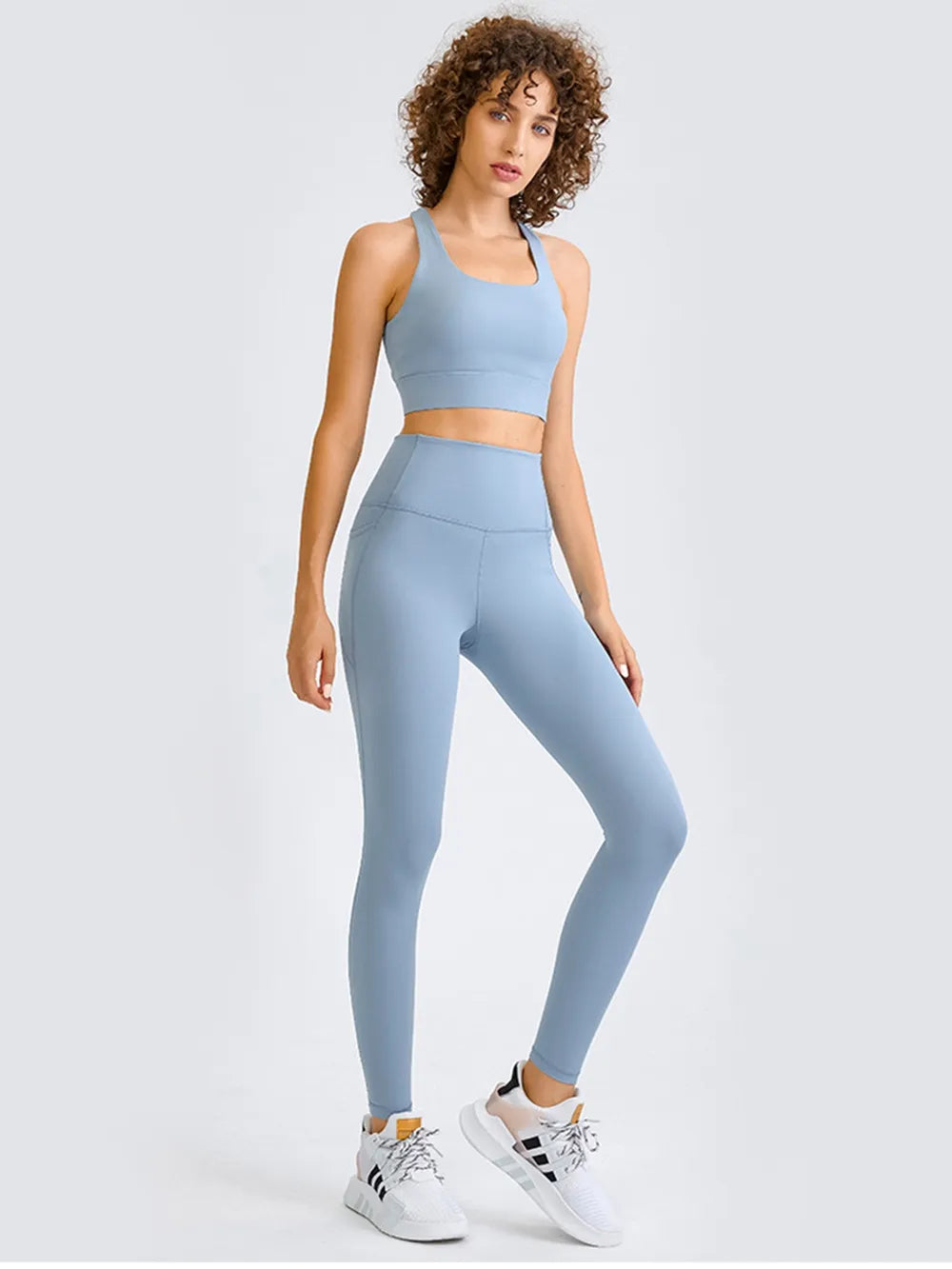 Millennia Double Take Square Neck Racerback Cropped Tank - Lilixa.store