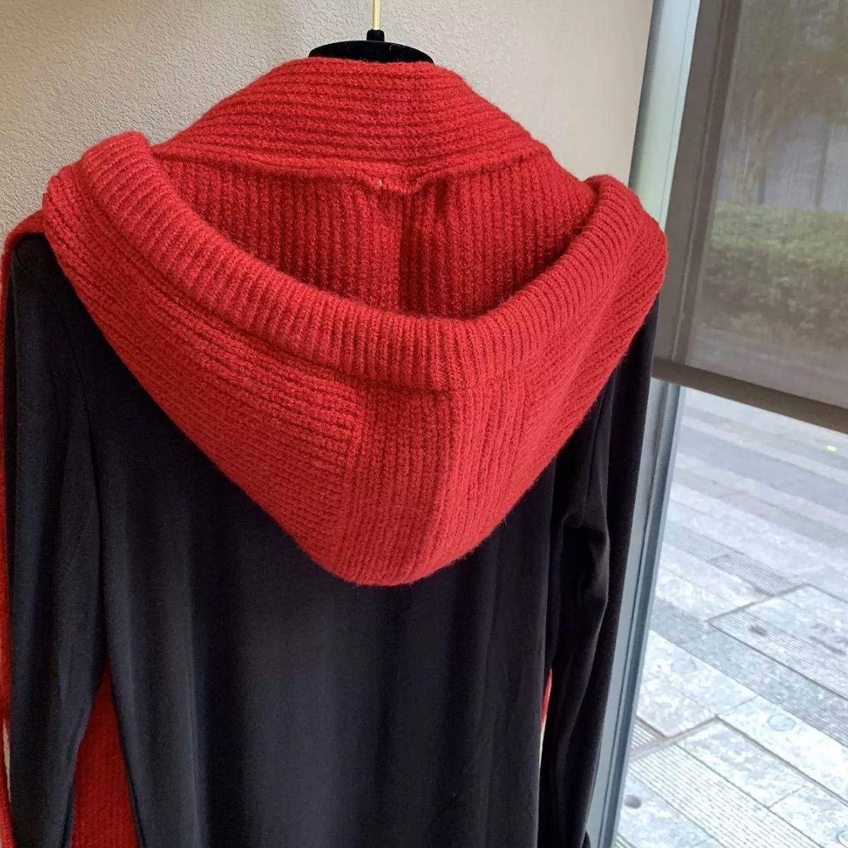 Cozy Knit Tie Scarf with Hooded Design - Lilixa.store