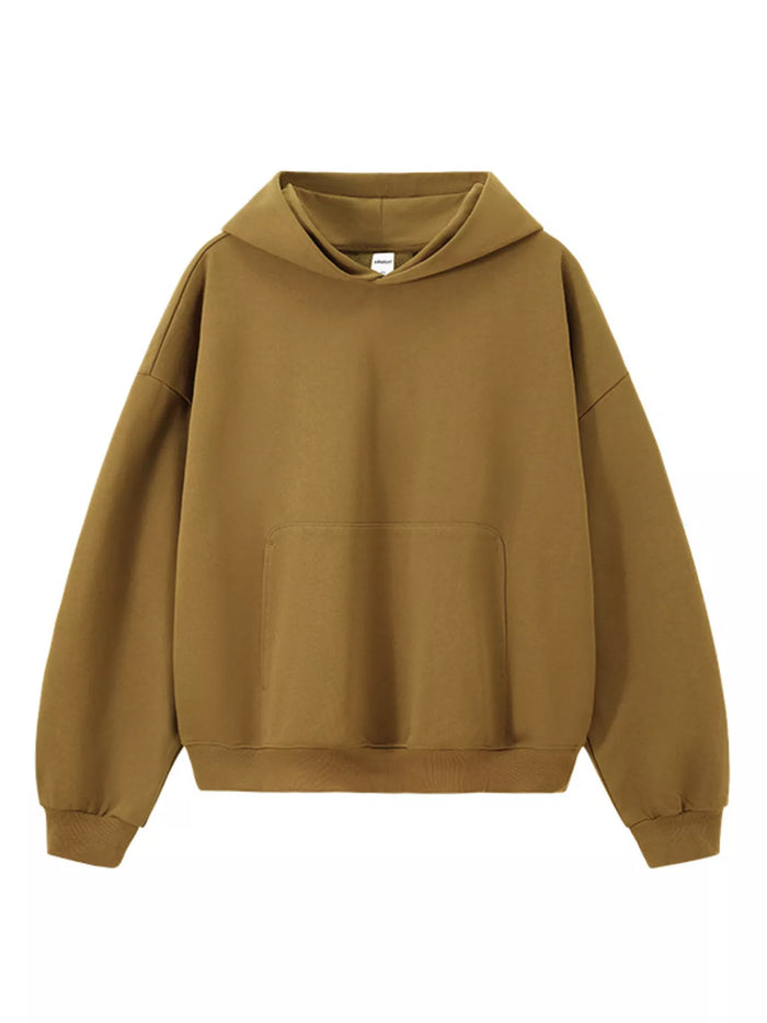 Men's Kangaroo Pocket Dropped Shoulder Hoodie - Lilixa.store