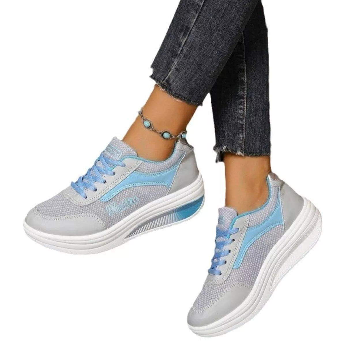 Round Toe Platform Athletic - Lilixa.store