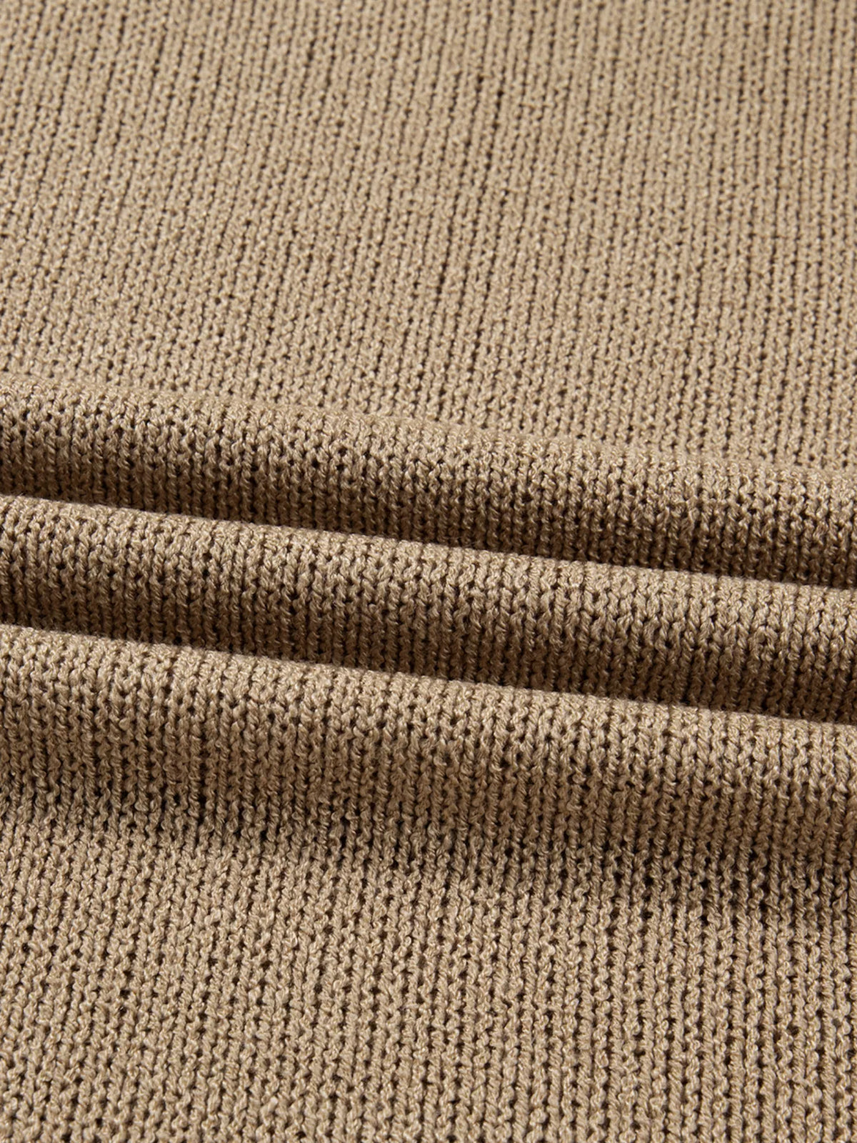 Oversize Drop Shoulder Slouchy Sweater Dress in Camel, view 10