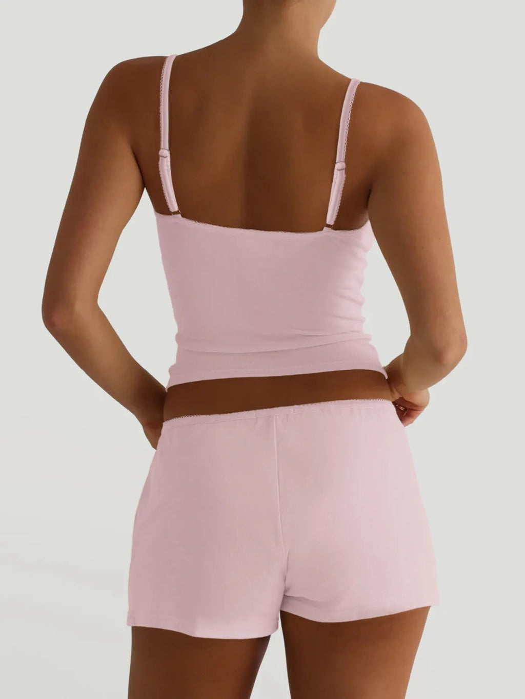 V-Neck Cami and Shorts Set - Lilixa.store