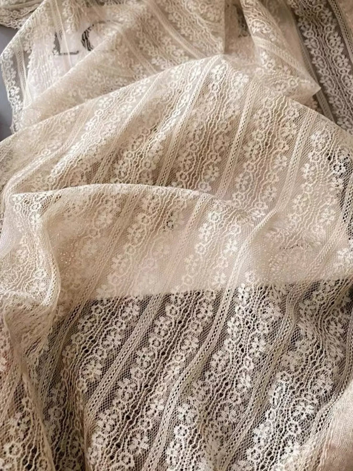 Lace Trim Scarf - Lilixa.store