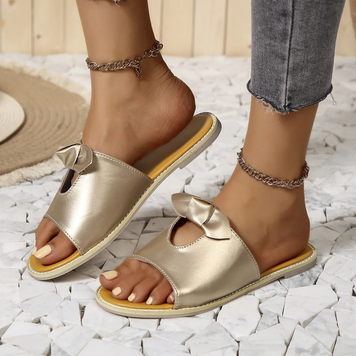 Casual Open Toe Cutout Detail Sandals - Lilixa.store