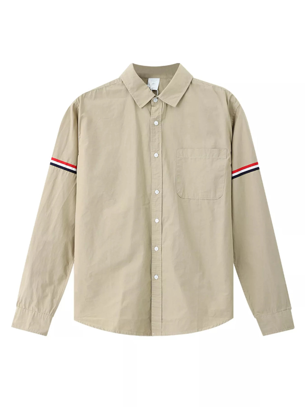 Men's Plus Size Long-Sleeve Button-Down Shirt - Lilixa.store