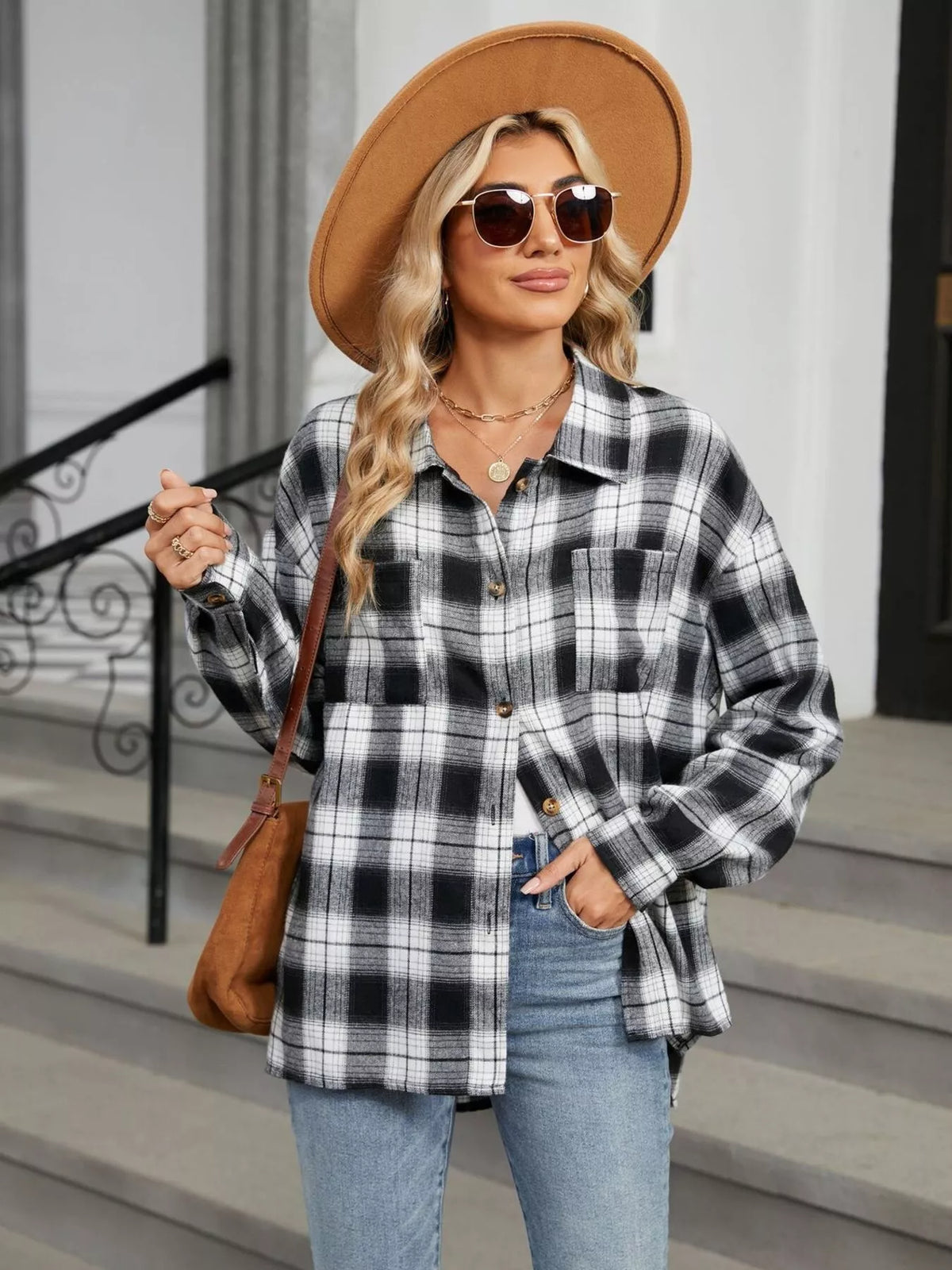 Plaid Button Up Shirt, view 3