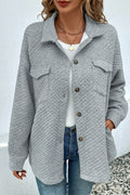 Button Down Collared Jacket - Lilixa.store