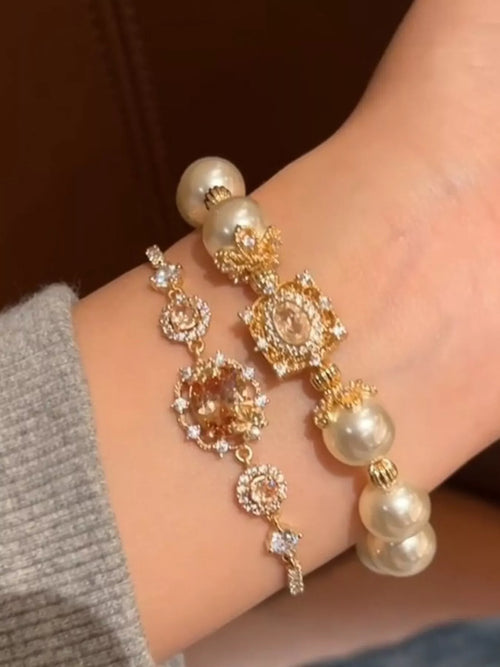 18K Gold-Plated Pearl Bracelet - Lilixa.store