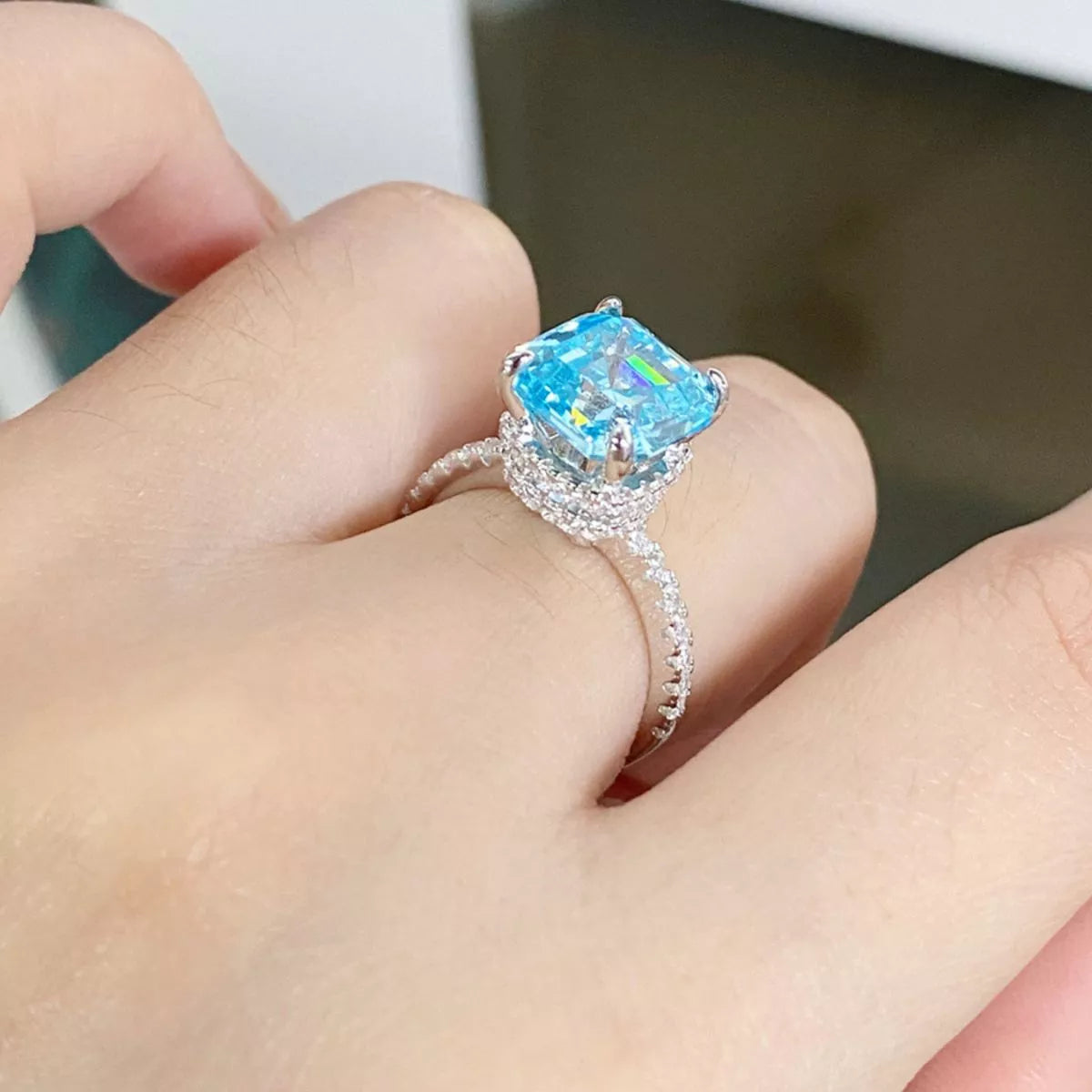 925 Sterling Silver Square Ring - Lilixa.store
