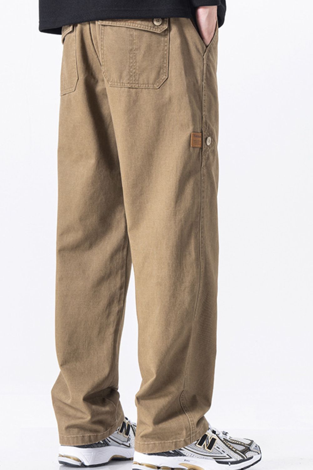 Men's Plus Size Wide Leg Pants, view 2