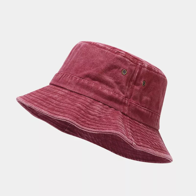 Washed Cotton Bucket Hat - Lilixa.store