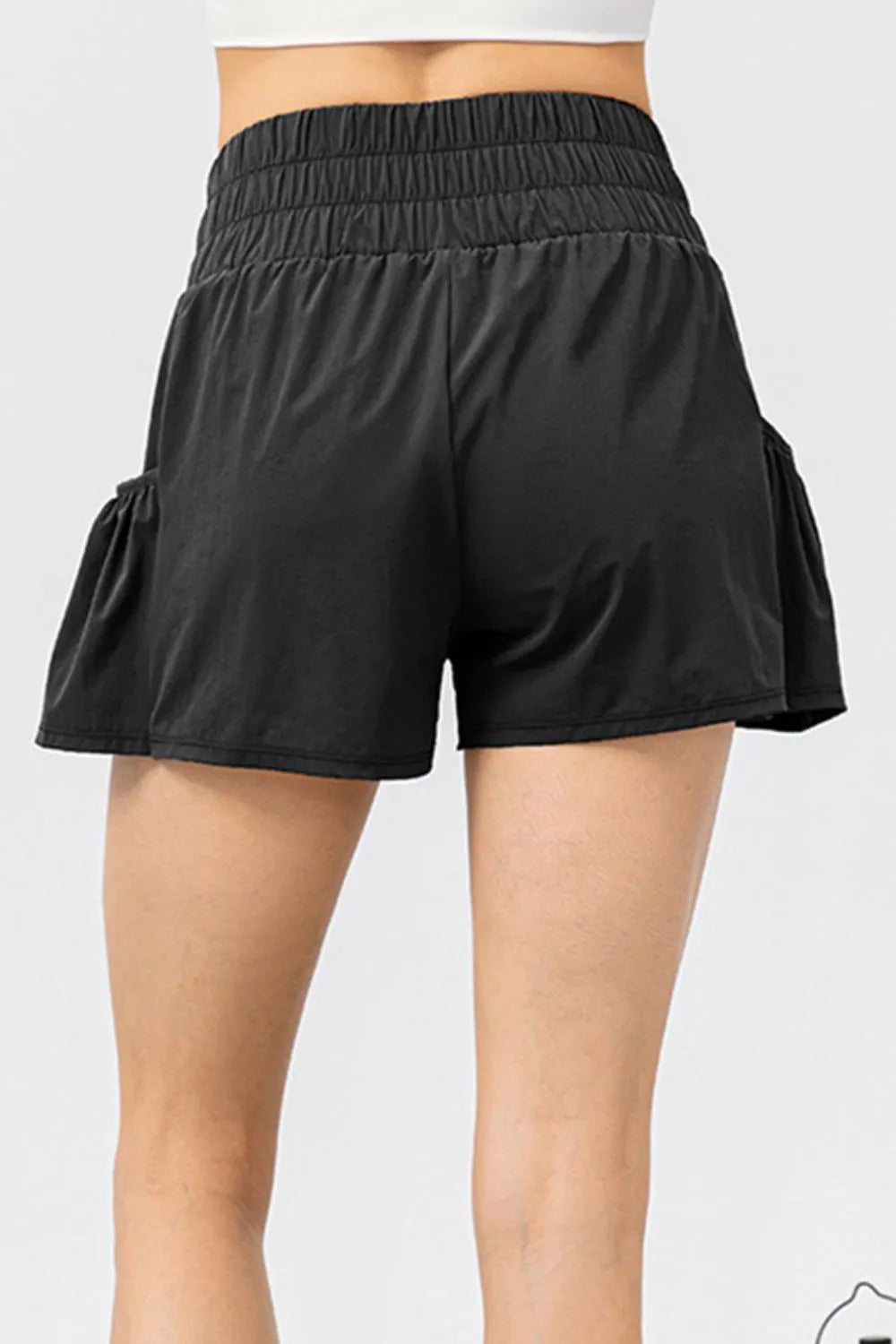 Elastic Waist Pocketed Active Shorts - Lilixa.store