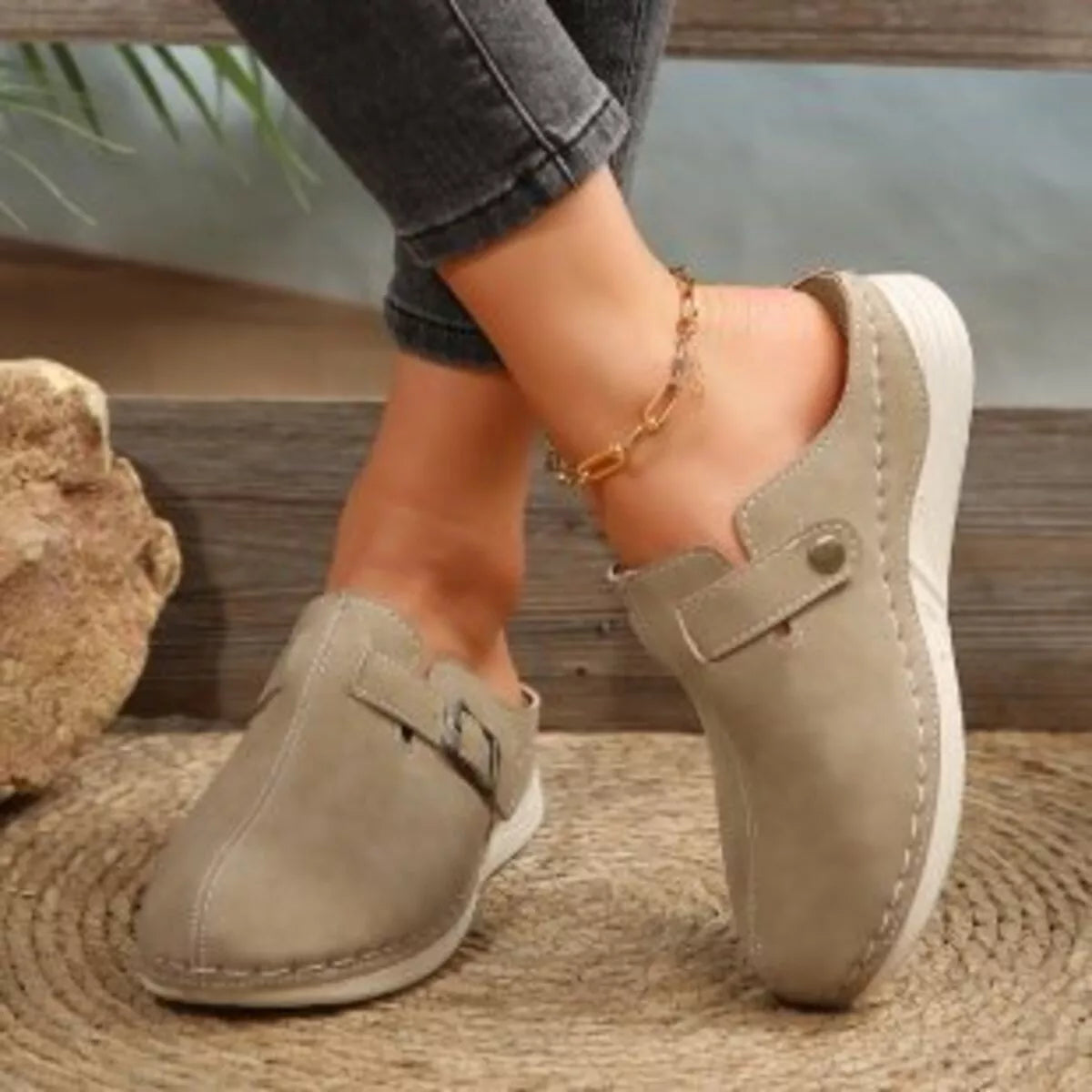 Buckle Accent Slip-Ons, view 10