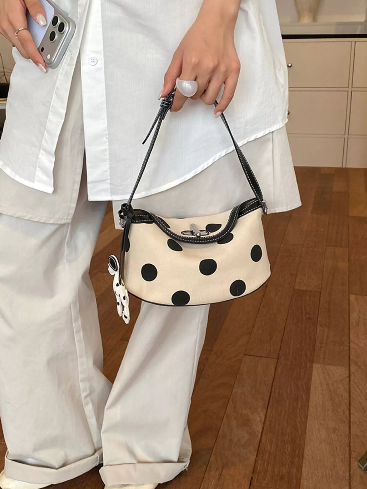 Polka Dot Shoulder Bag
