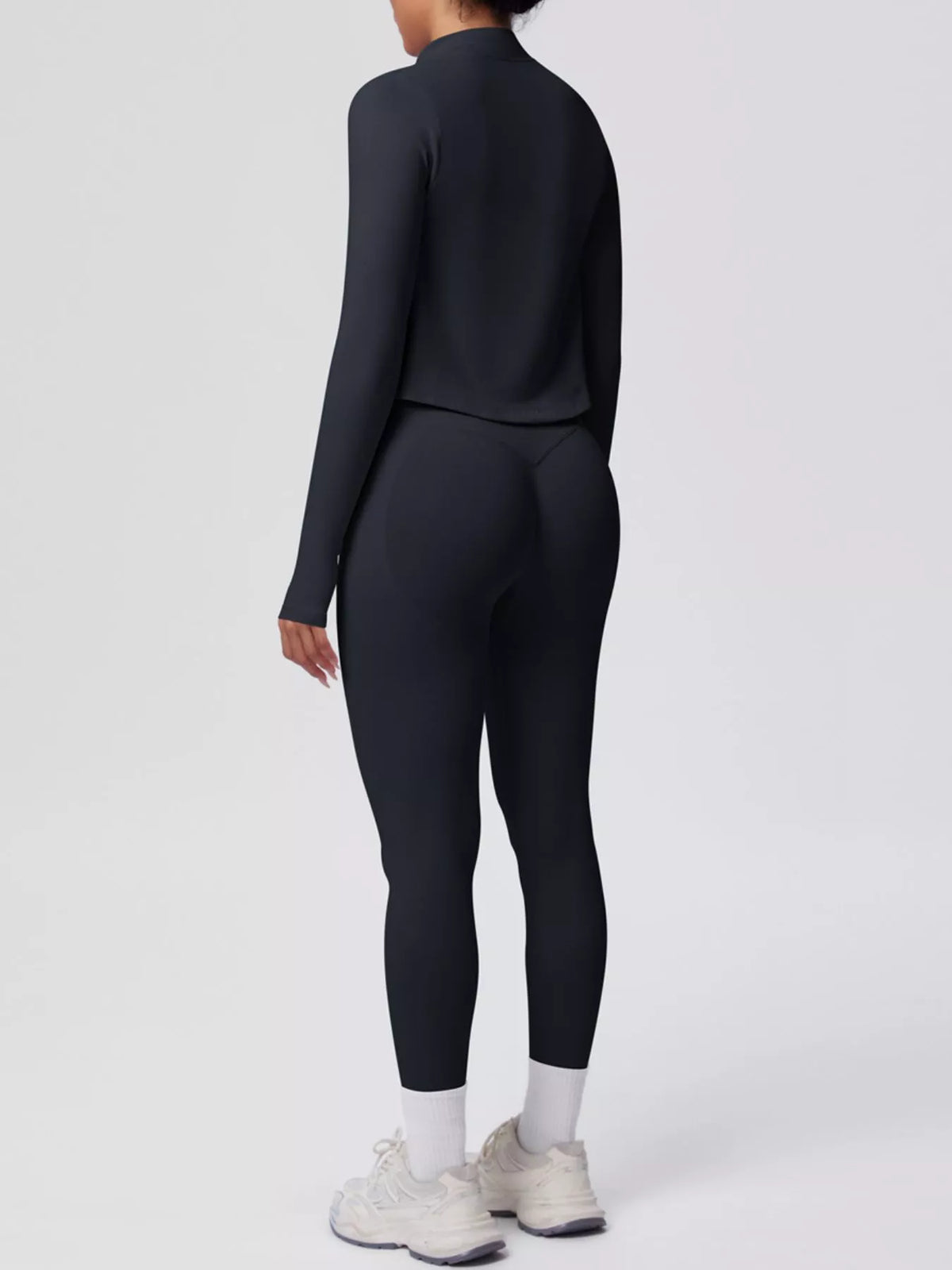 Tank & Zip-Up Jacket and Leggings Three-Piece Active Set - Lilixa.store