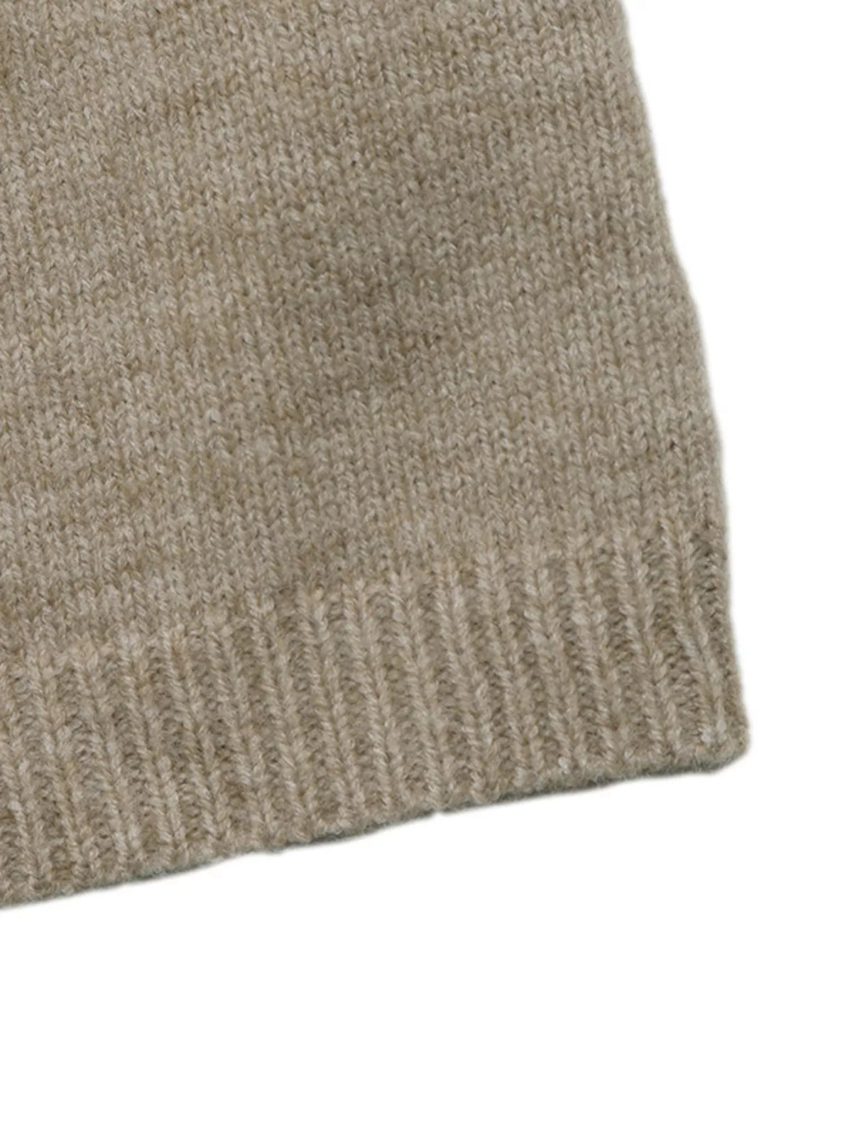 Open-Front Knit Cardigan in Khaki, view 6