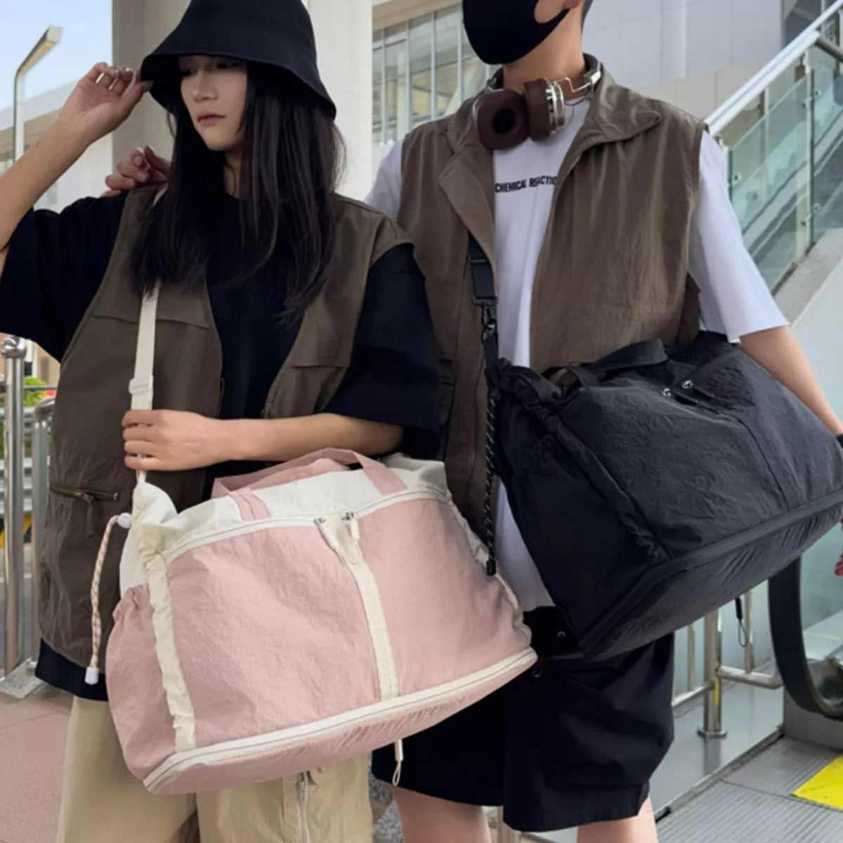 Color Block Travel Bag - Lilixa.store