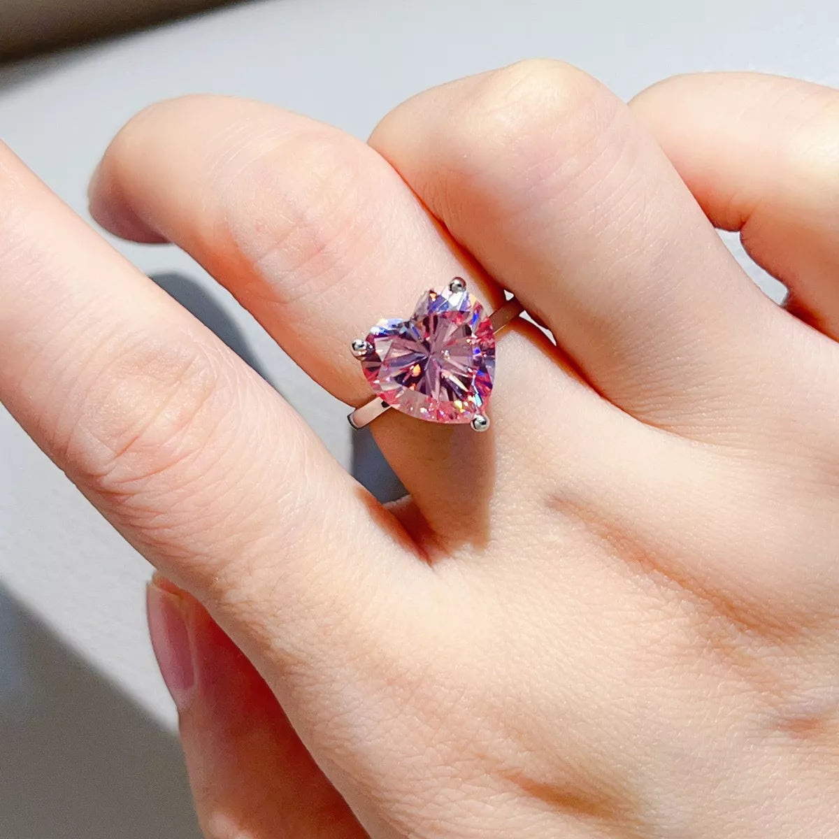 5 Carat 925 Sterling Silver Moissanite Ring - Lilixa.store
