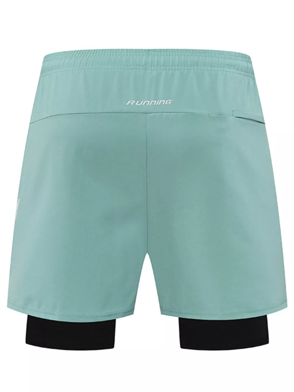 Men's Plus Size Elastic Waist Active Shorts, view 3