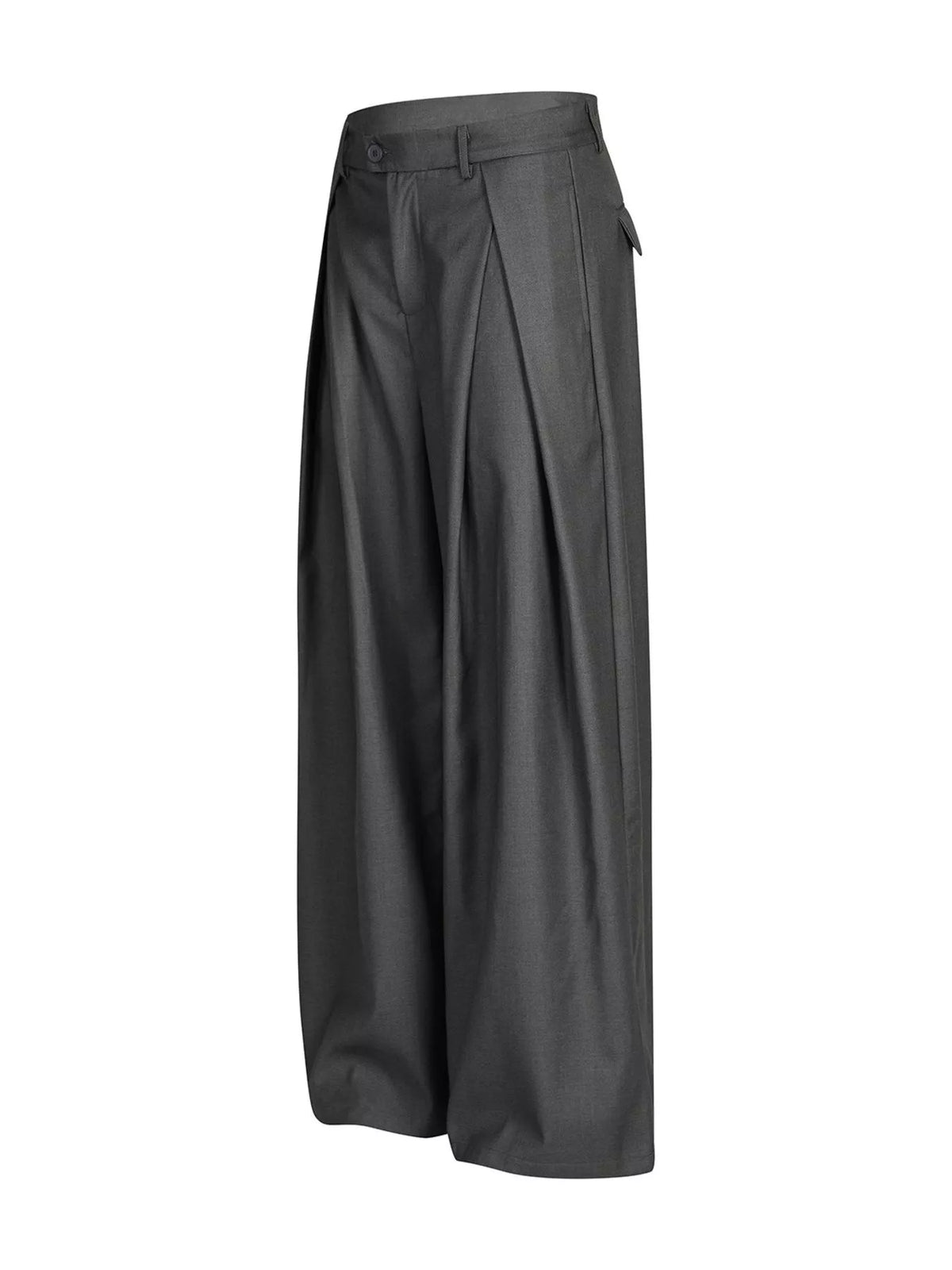 Men's Wide-Leg Pleated Pants, view 5