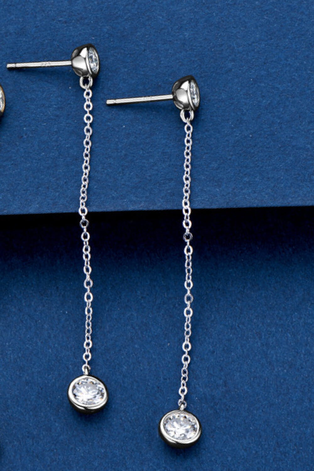 Adored Moissanite Chain Earrings - Lilixa.store