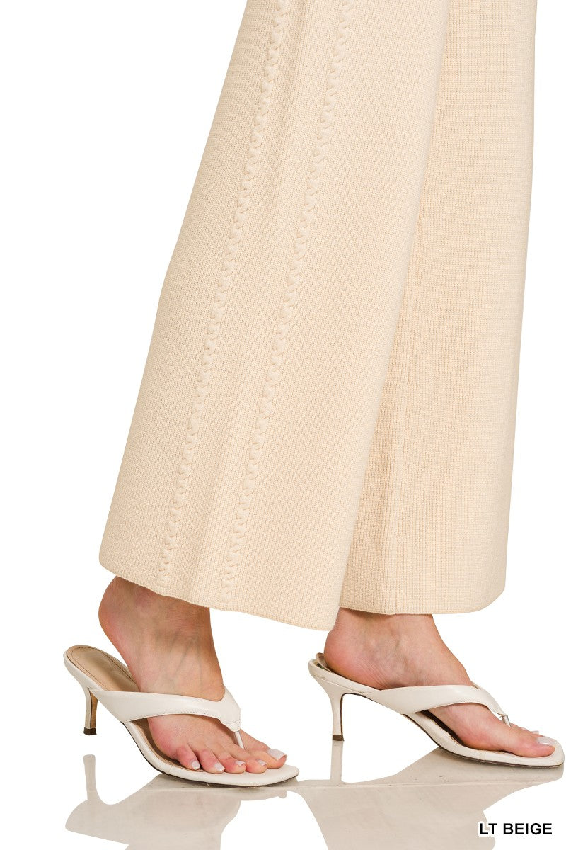 Zenana Viscose Sweater Pants, view 6