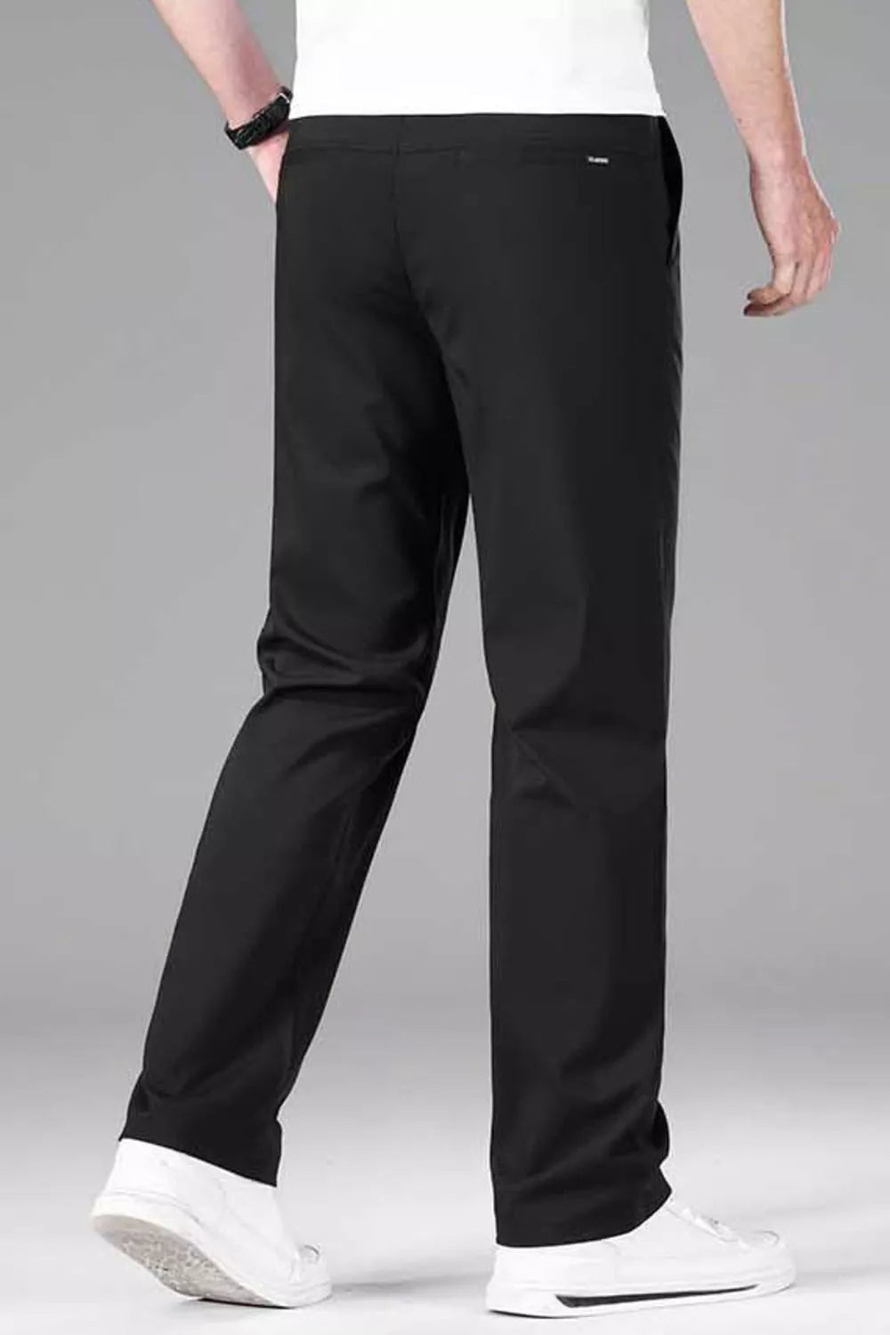 Men's Plus Size Casual Stretch Straight-Leg Pants, view 2