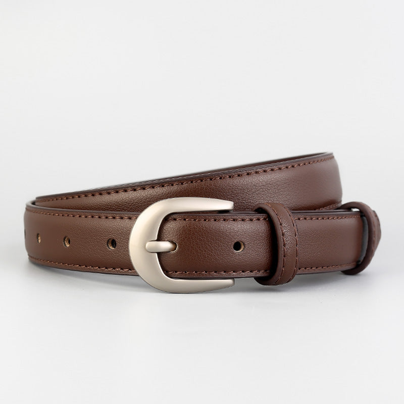 Classic Leather Skinny Belt - Lilixa.store