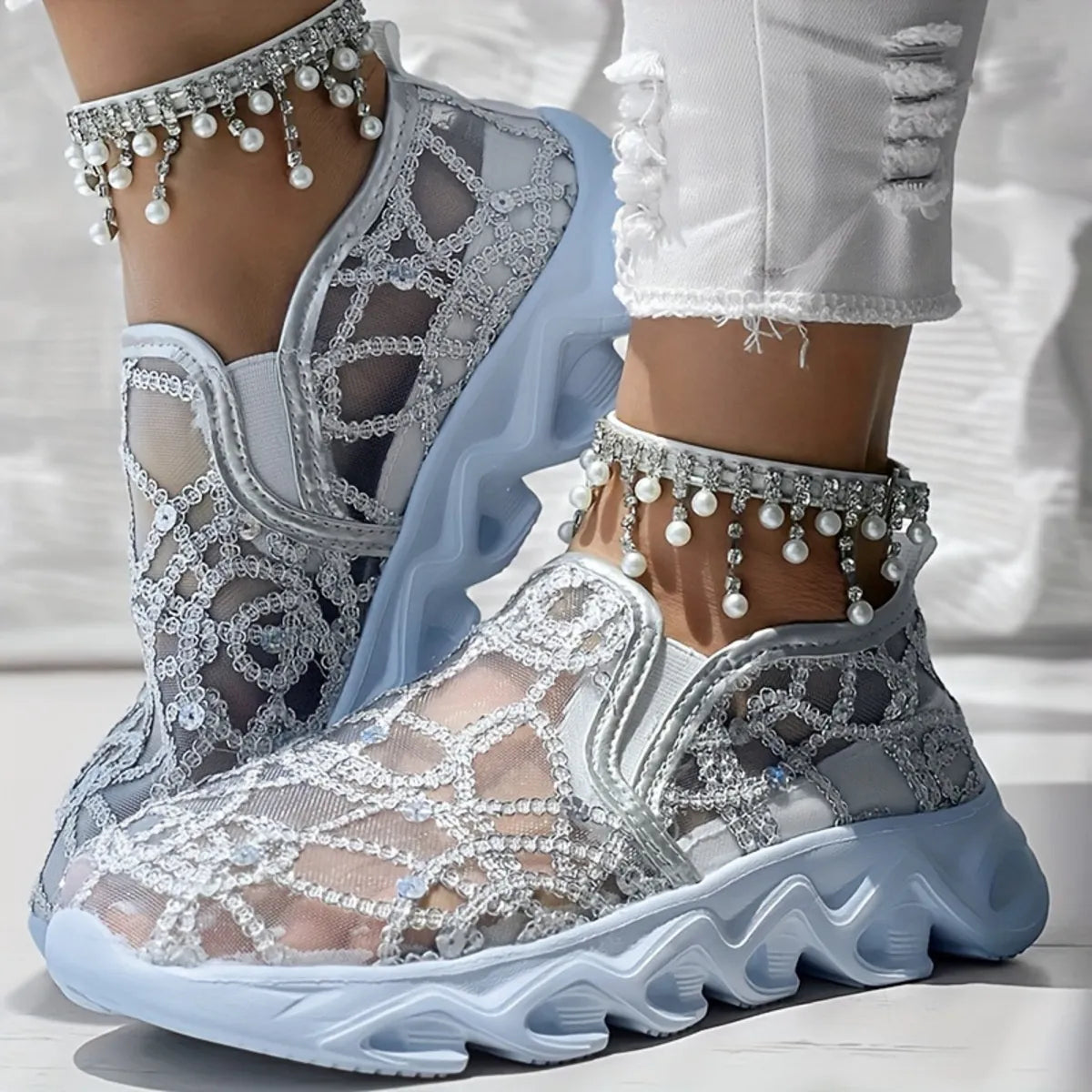 Breathable Mesh Platform Athletics - Lilixa.store
