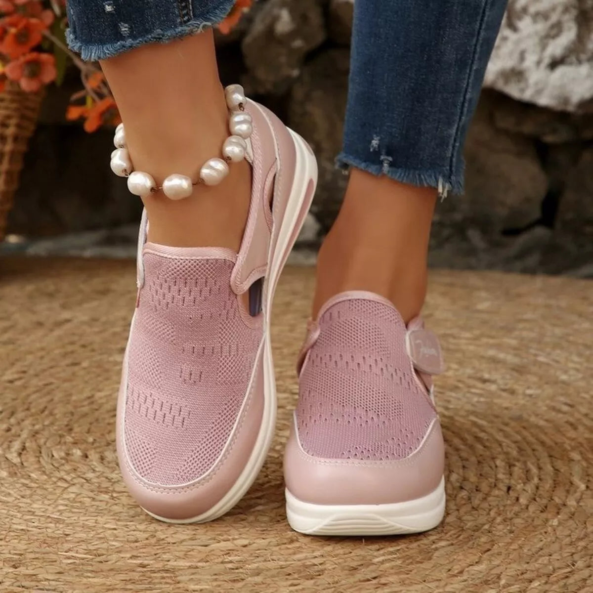 Breathable Mesh Wedge Sneakers - Lilixa.store