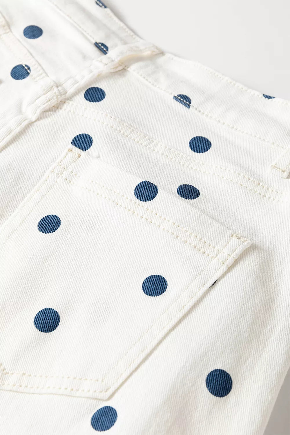 Polka Dot Wide-Leg Jeans