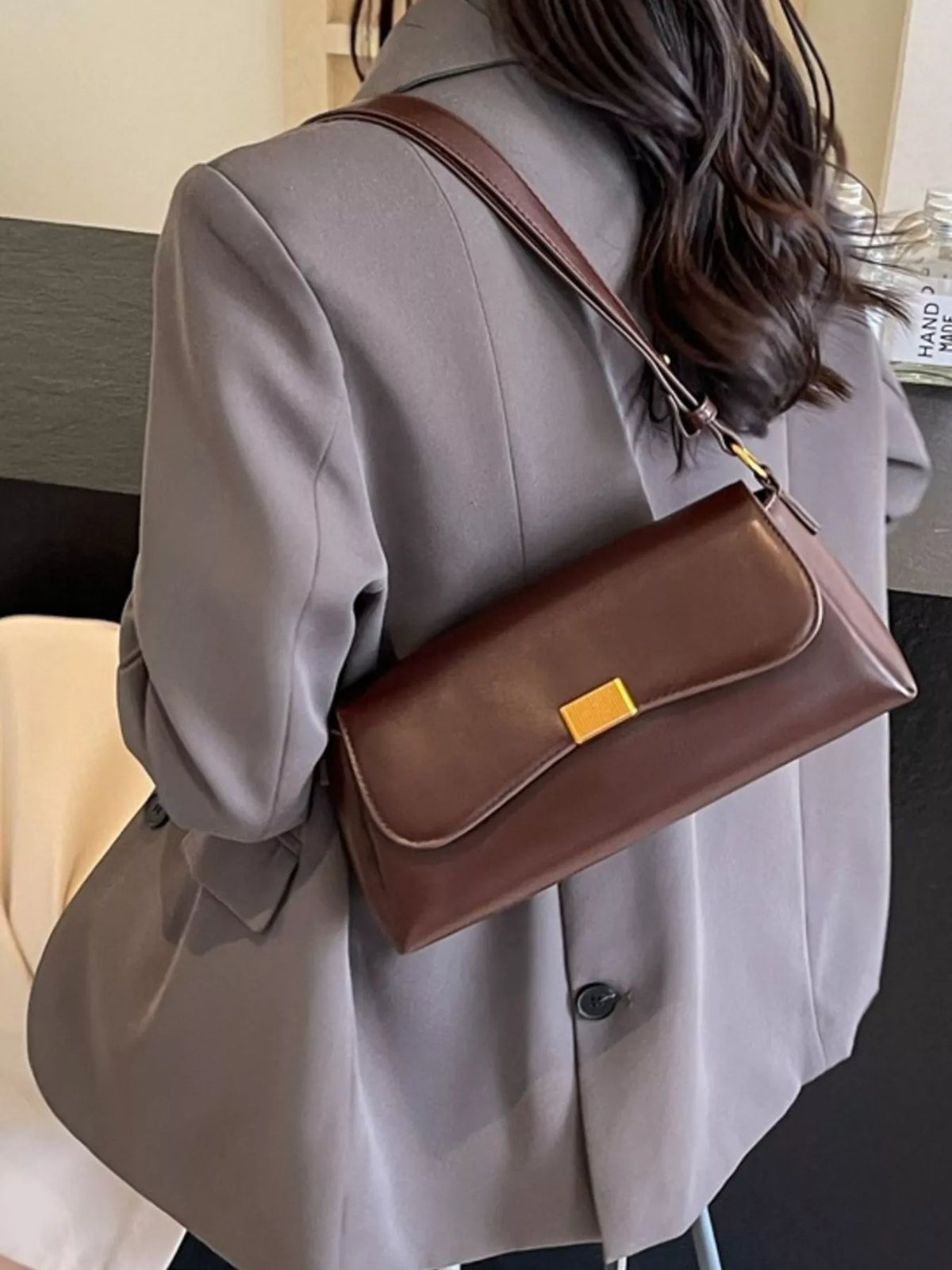 Flap Leather Shoulder Bag - Lilixa.store