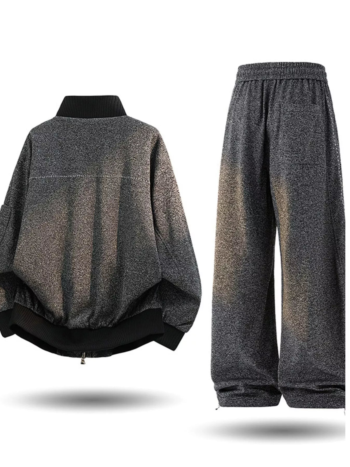 Men's Plus Size Thick Jacket and Pants Tracksuit Set - Lilixa.store